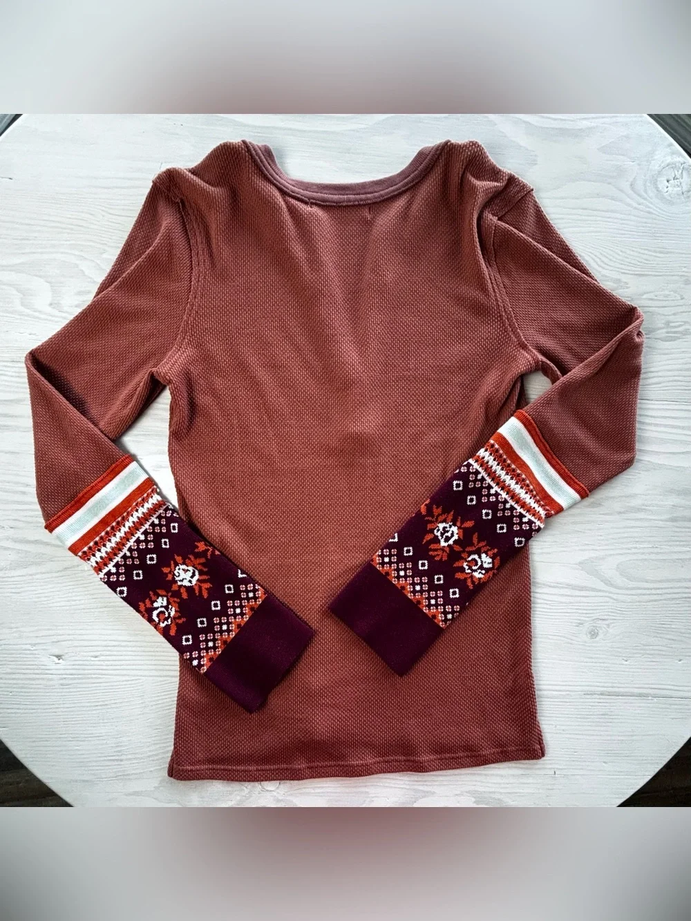 Free People Mikah Notch Neck Top Size XL